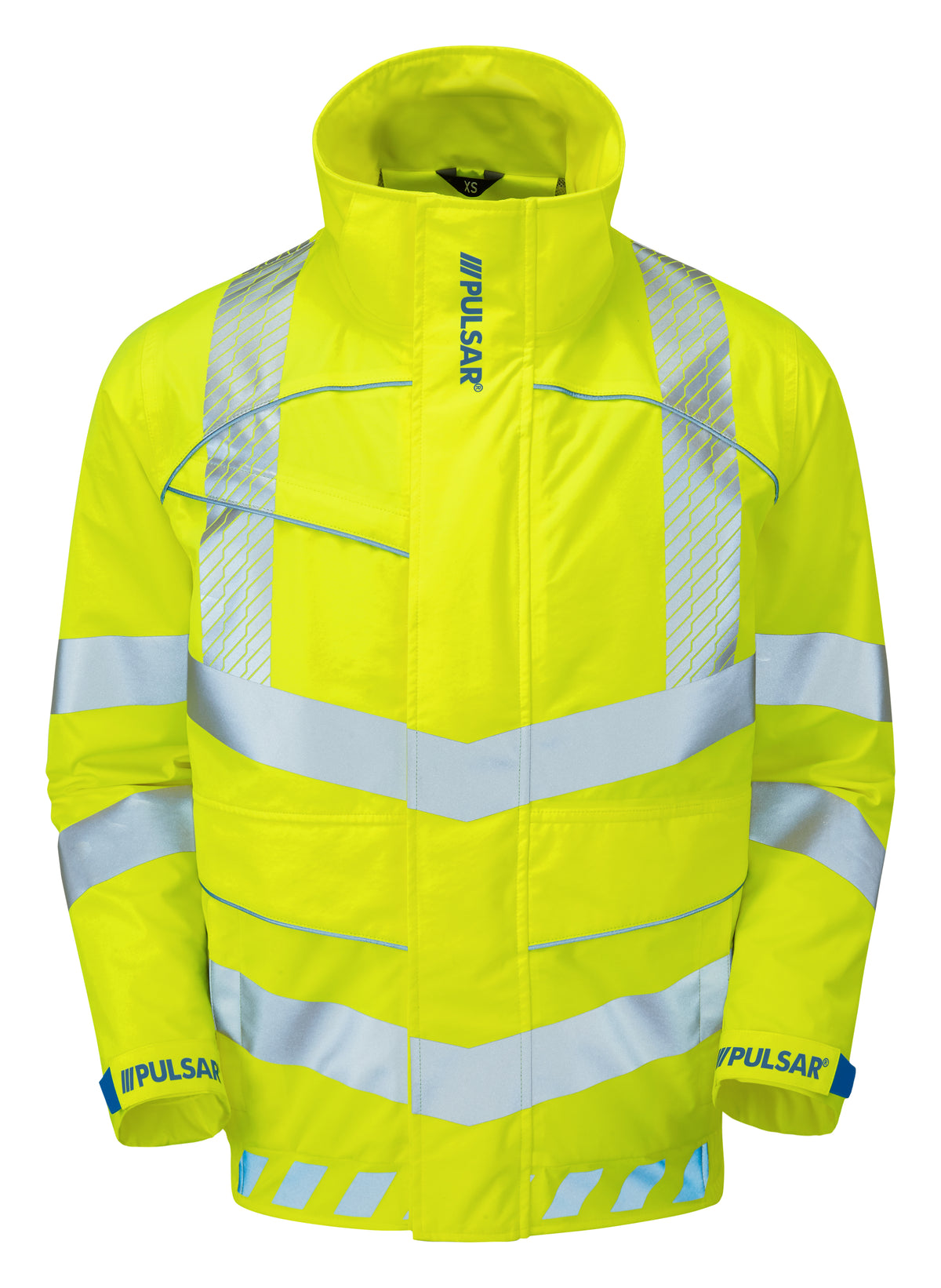 3Layer Bomber Jacket Yellow Recycled Content - EVO103 - - Customisable Waterproof