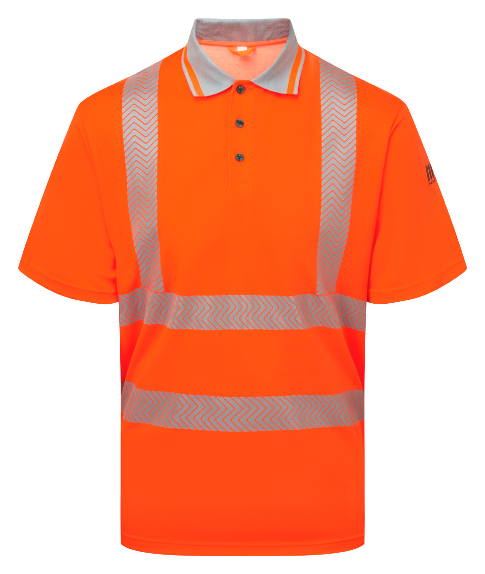 Short Sleeve Polo Shirt Orange Bamboo Content - LFE924 - XL - Customisable Polo Shirts