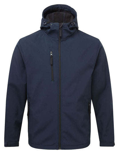 Fort Holkham Hooded Softshell Jacket 234 - Navy Blue - Customisable Softshell Jacket