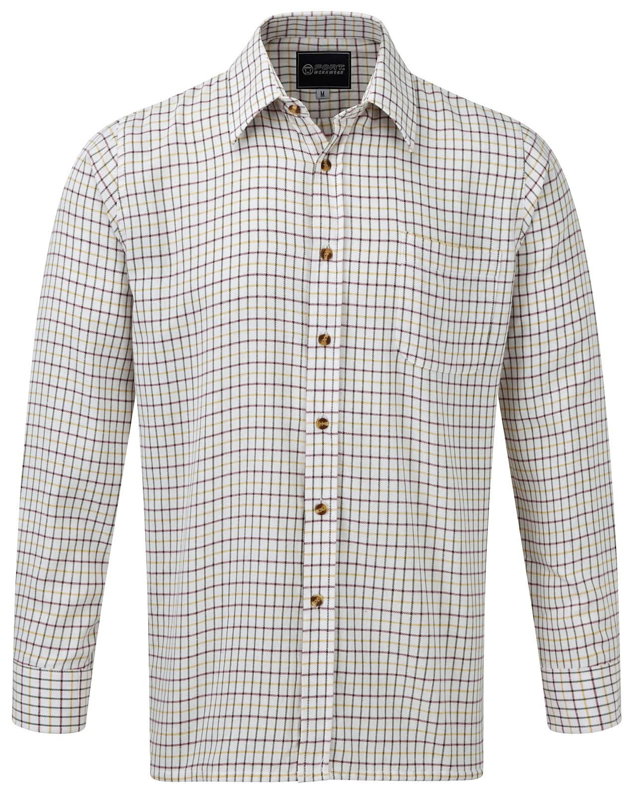 Fort Tattersall Shirt 100 - Green - Customisable Shirts