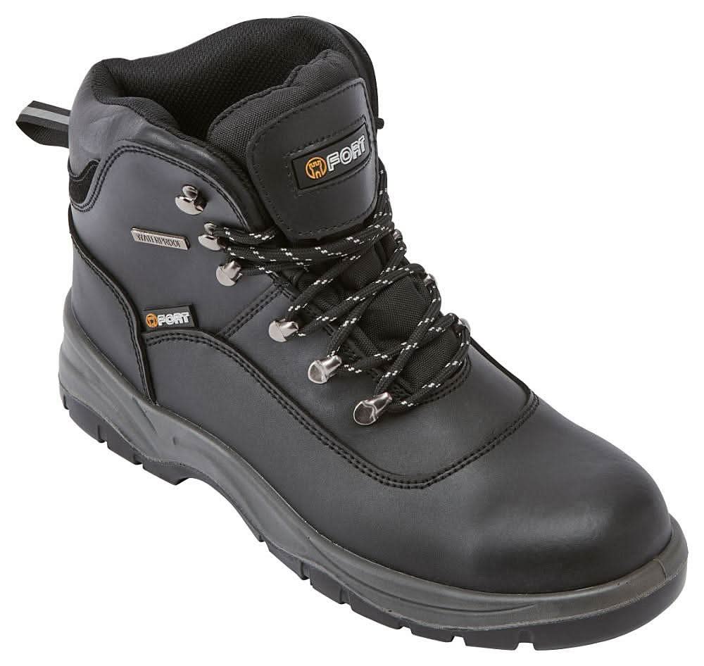 Fort Toledo Waterproof Steel Toe Safety Boot FF102 - Black - Customisable Boots