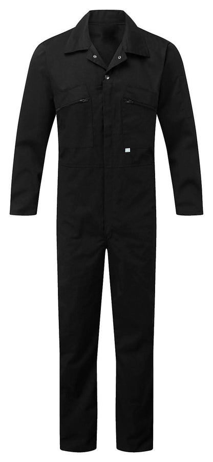 Fort Zip Front Coverall 366 - Black - Customisable Coveralls