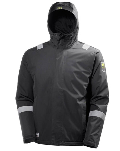 Helly Hansen Manchester Winter Jacket 71351 - Dark Grey Black - Customisable Jacket