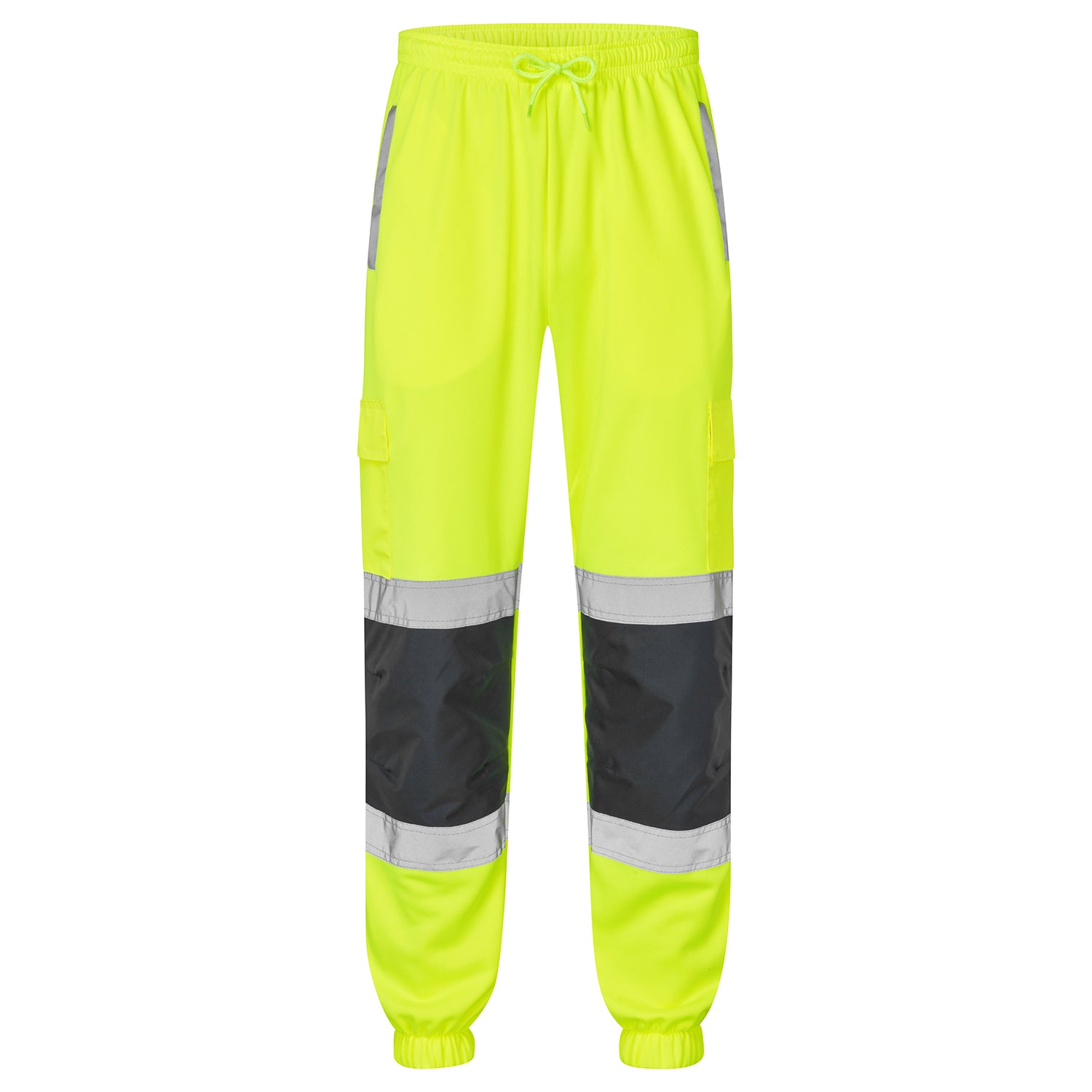 Hi Vis 2 Tone Jogging Bottoms - H111Y - - Customisable Trousers