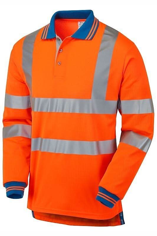 Hi Vis Orange Cut Resistant Sleeve Polo Shirt - PR470
