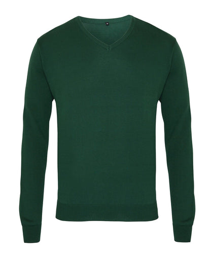 Premier - V-neck knitted sweater - PR694 - - Customisable Knitted Jumpers