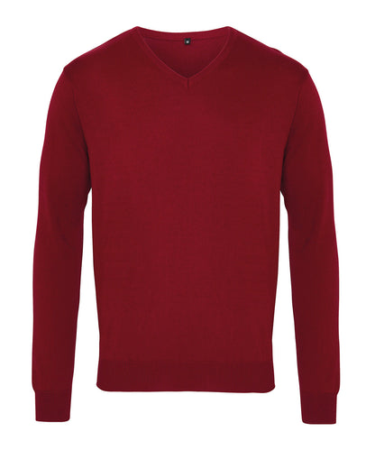Premier - V-neck knitted sweater - PR694 - - Customisable Knitted Jumpers