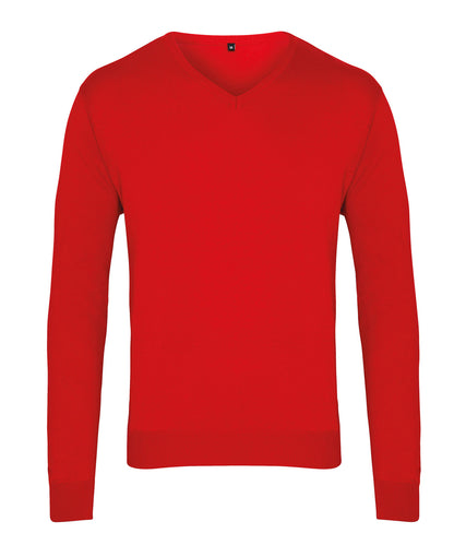 Premier - V-neck knitted sweater - PR694 - - Customisable Knitted Jumpers