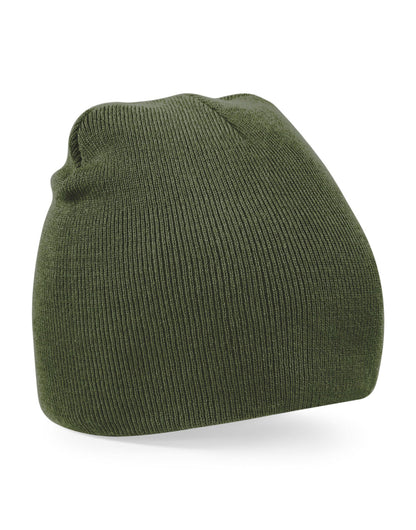 Beechfield Original Pull-On Beanie B44 - Olive Green O S - Customisable Beanies
