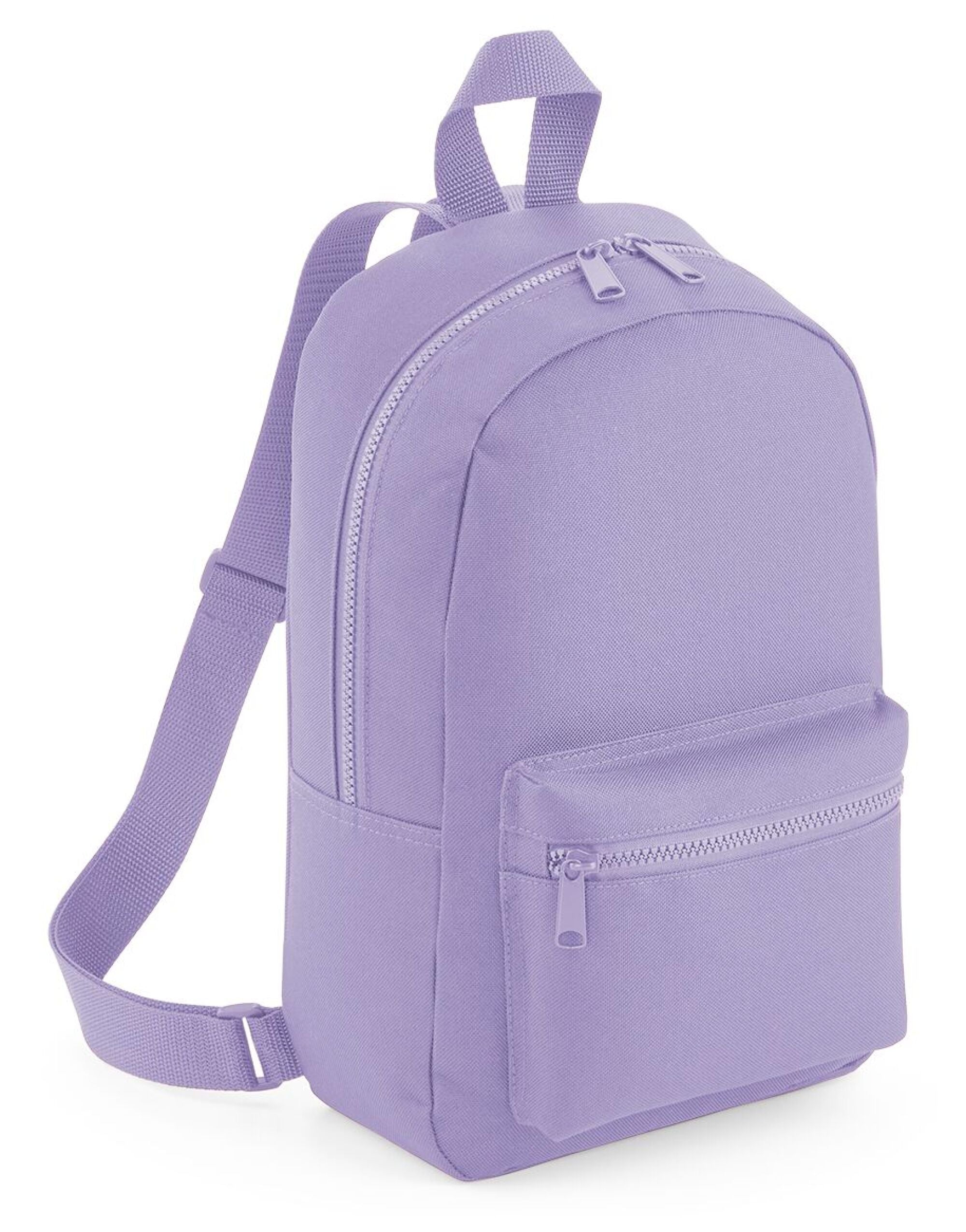 Bagbase Mini Essential Fashion Backpack BG153 - Lavender O S - Customisable Bags