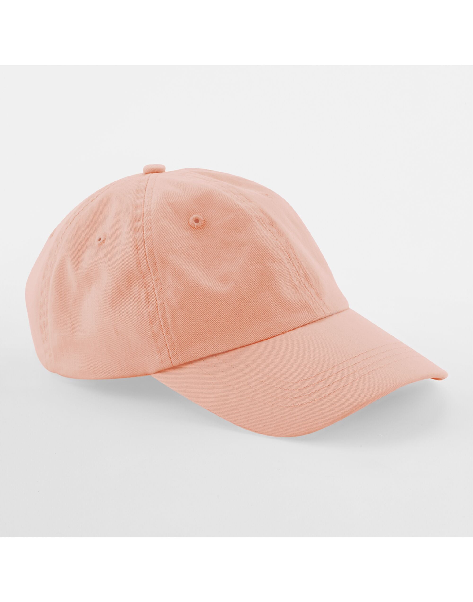 Beechfield Low Profile 6 Panel Dad Cap B653 - Peach O S - Customisable Caps