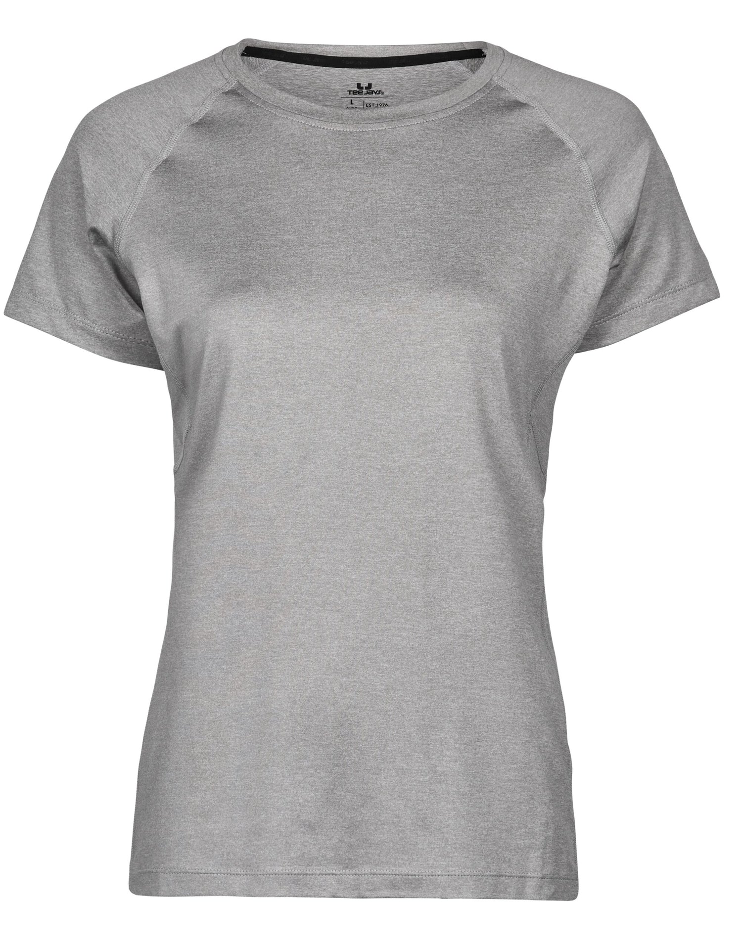Tee Jays Ladies CoolDry Tee TJ7021 - Grey Melange - Customisable T-Shirt