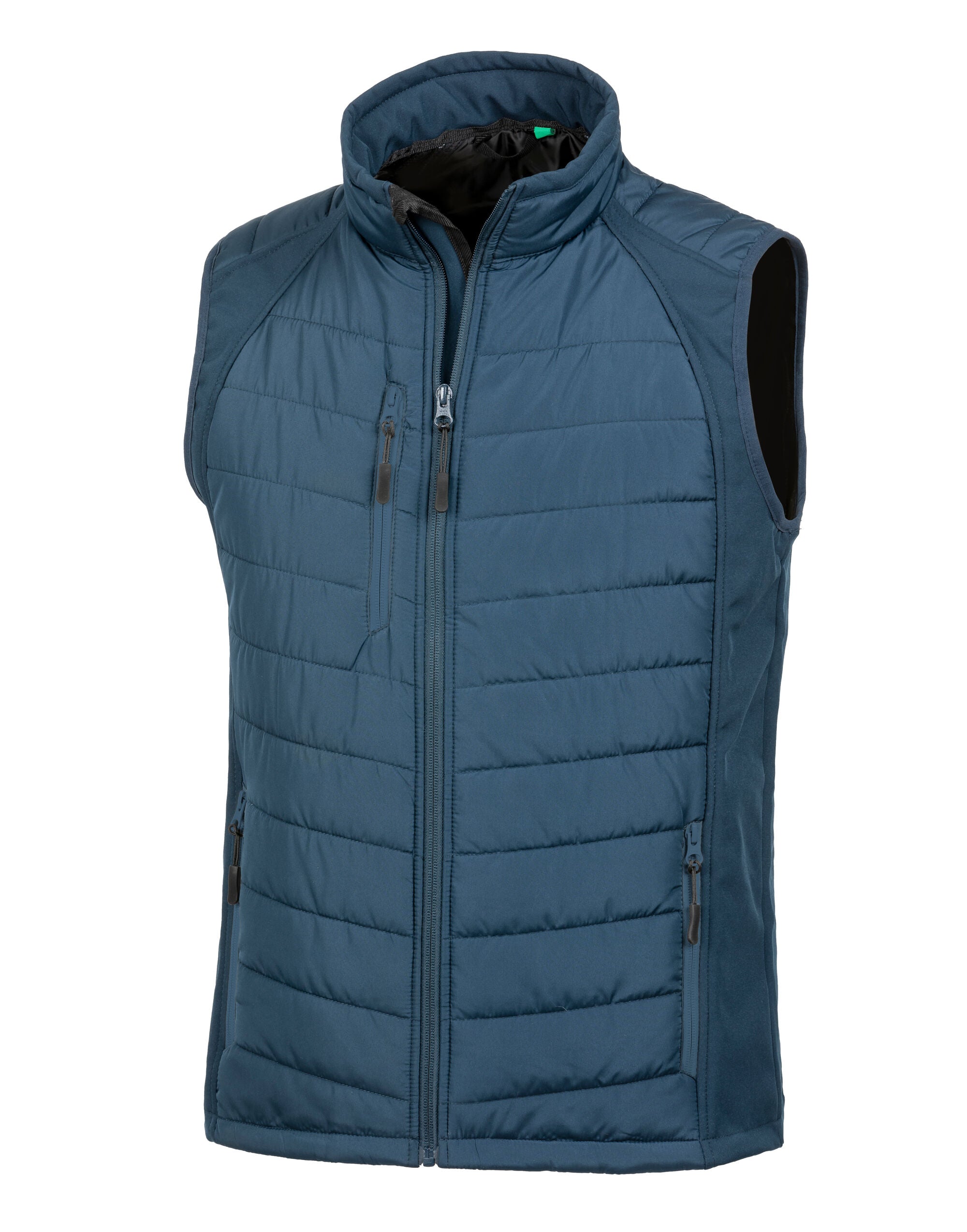 Result Black Compass Softshell Gilet R238X - Navy Navy - Customisable Bodywarmers