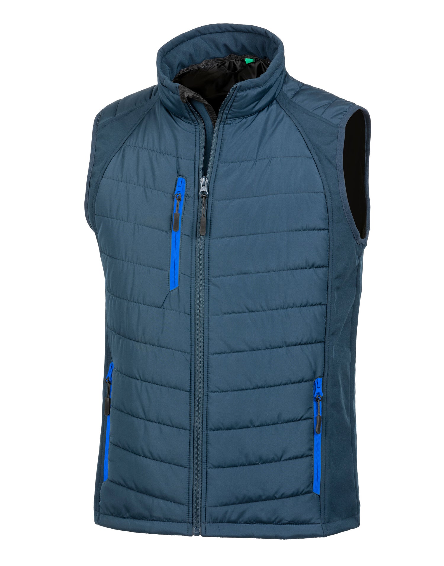 Result Black Compass Softshell Gilet R238X - Navy Royal - Customisable Bodywarmers