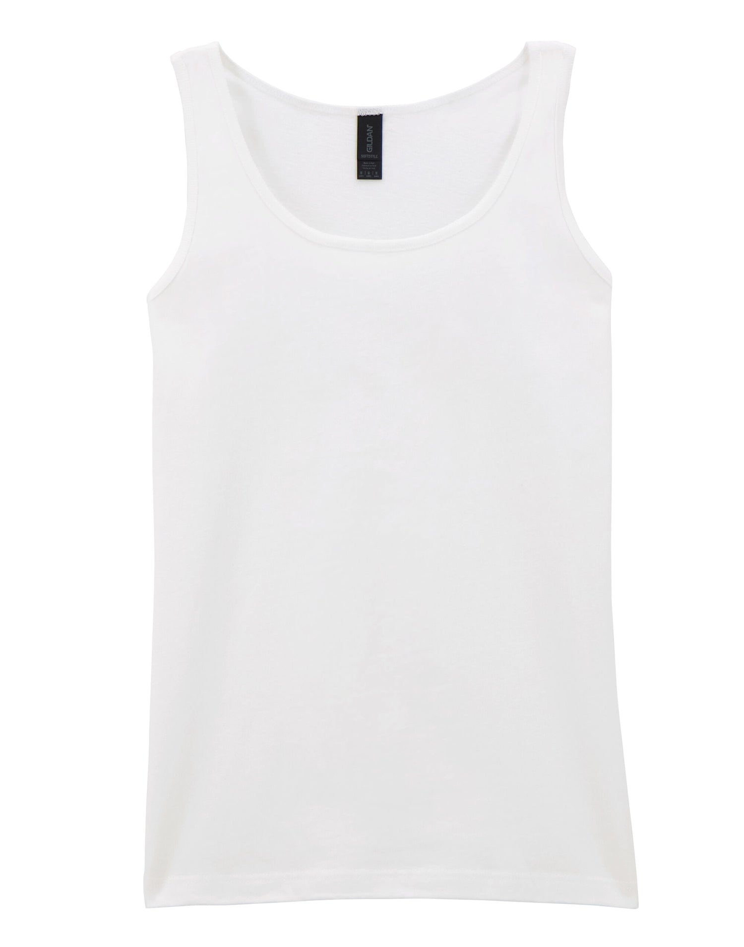 Gildan Softstyle Ladies Tank Top 64200l - White - Customisable T-Shirt