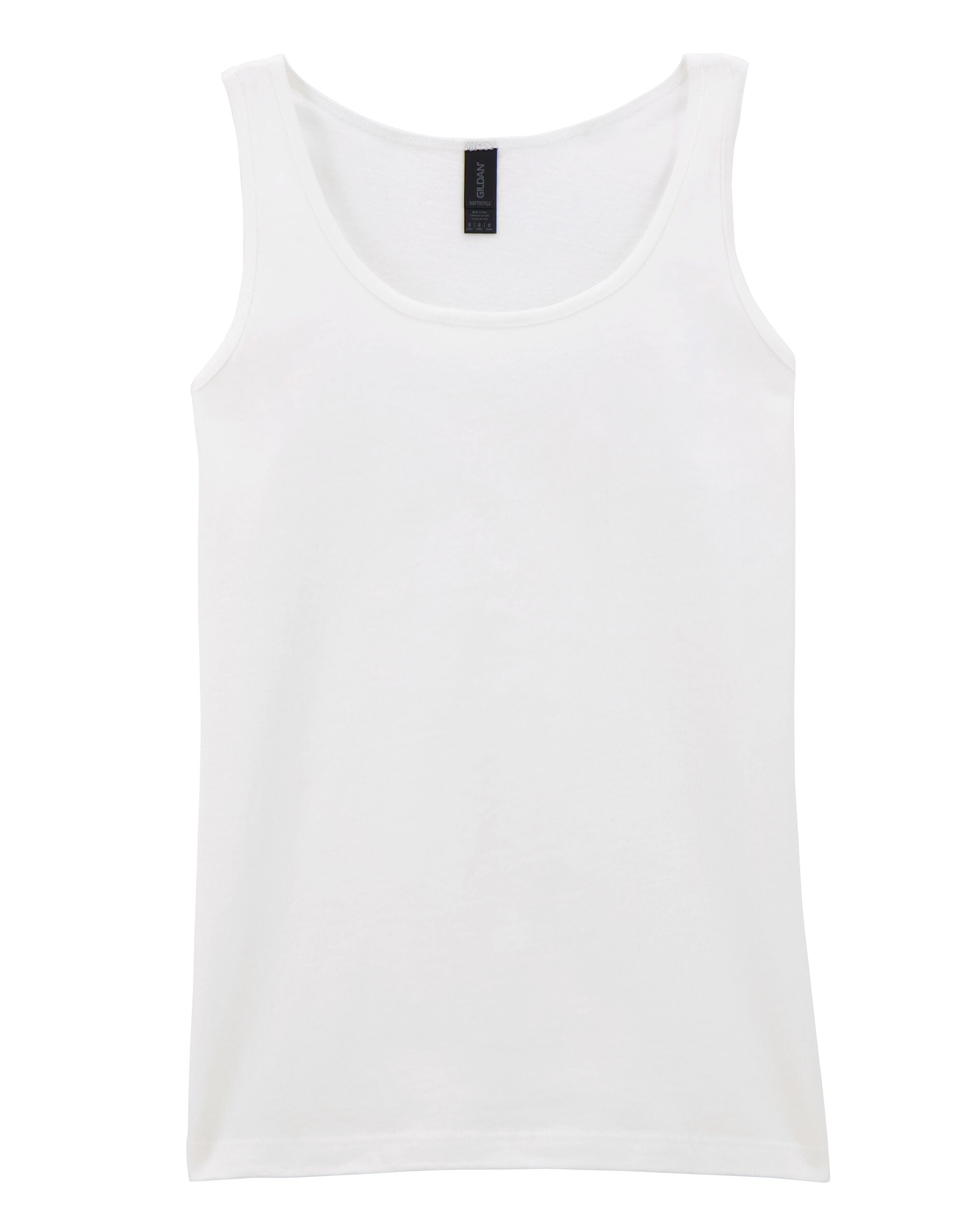 Gildan Softstyle Ladies Tank Top 64200l - White - Customisable T-Shirt