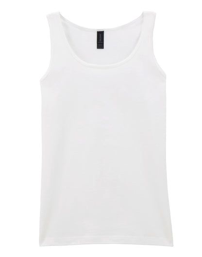 Gildan Softstyle Ladies Tank Top 64200l - White - Customisable T-Shirt