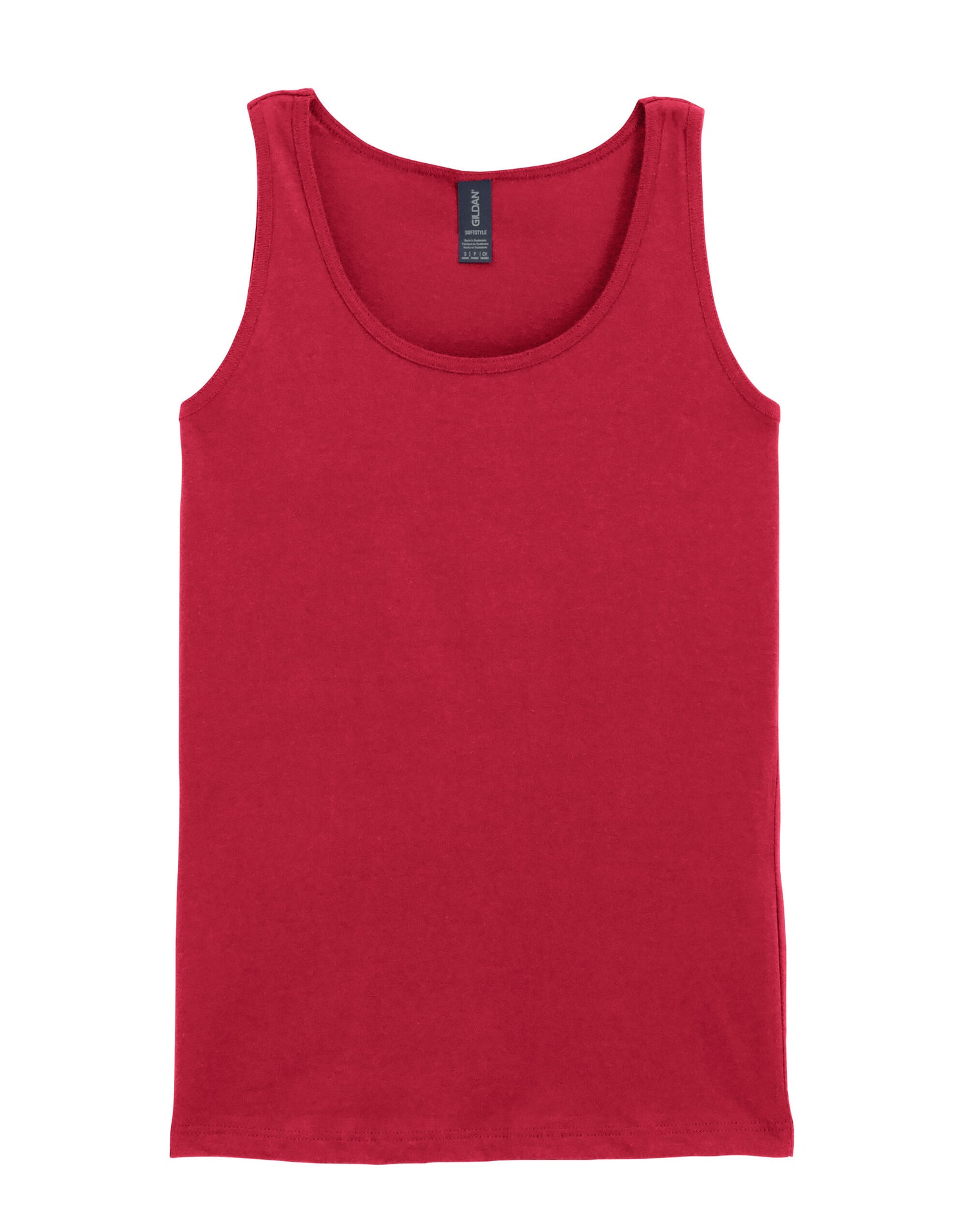 Gildan Softstyle Ladies Tank Top 64200l - Cherry Red - Customisable T-Shirt