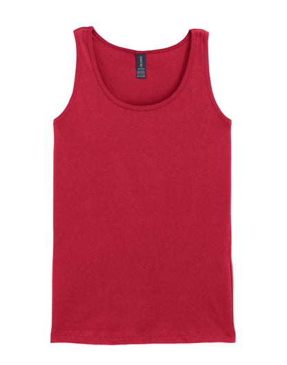 Gildan Softstyle Ladies Tank Top 64200l - Cherry Red - Customisable T-Shirt