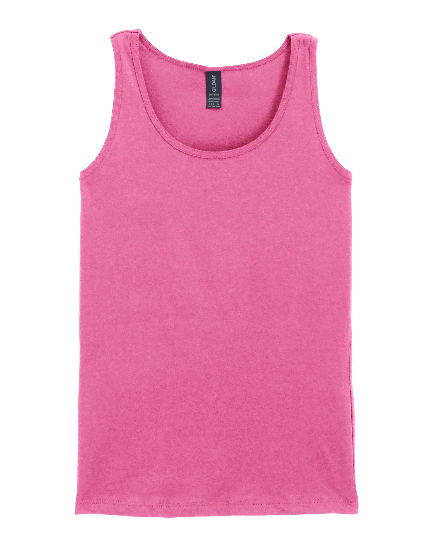 Gildan Softstyle Ladies Tank Top 64200l - Azalea - Customisable T-Shirt