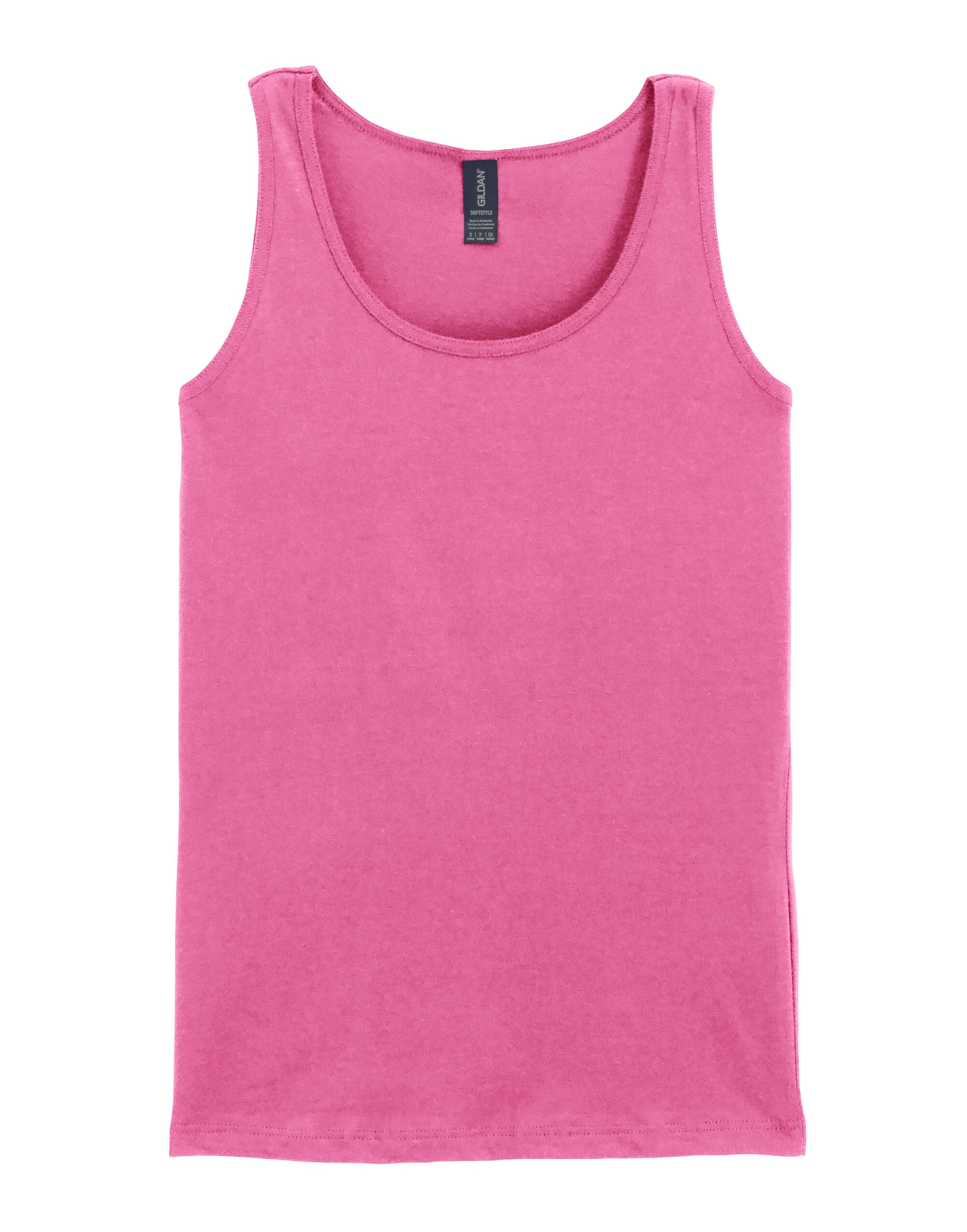 Gildan Softstyle Ladies Tank Top 64200l - Azalea - Customisable T-Shirt