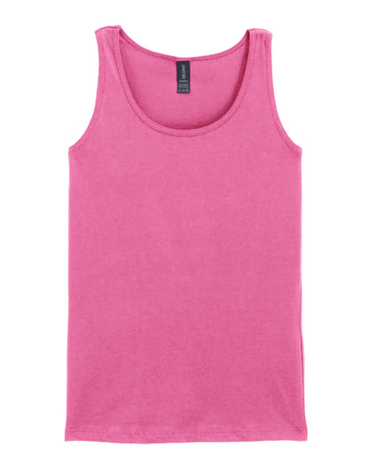 Gildan Softstyle Ladies Tank Top 64200l - Azalea - Customisable T-Shirt