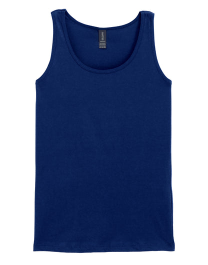 Gildan Softstyle Ladies Tank Top 64200l - Navy Blue - Customisable T-Shirt