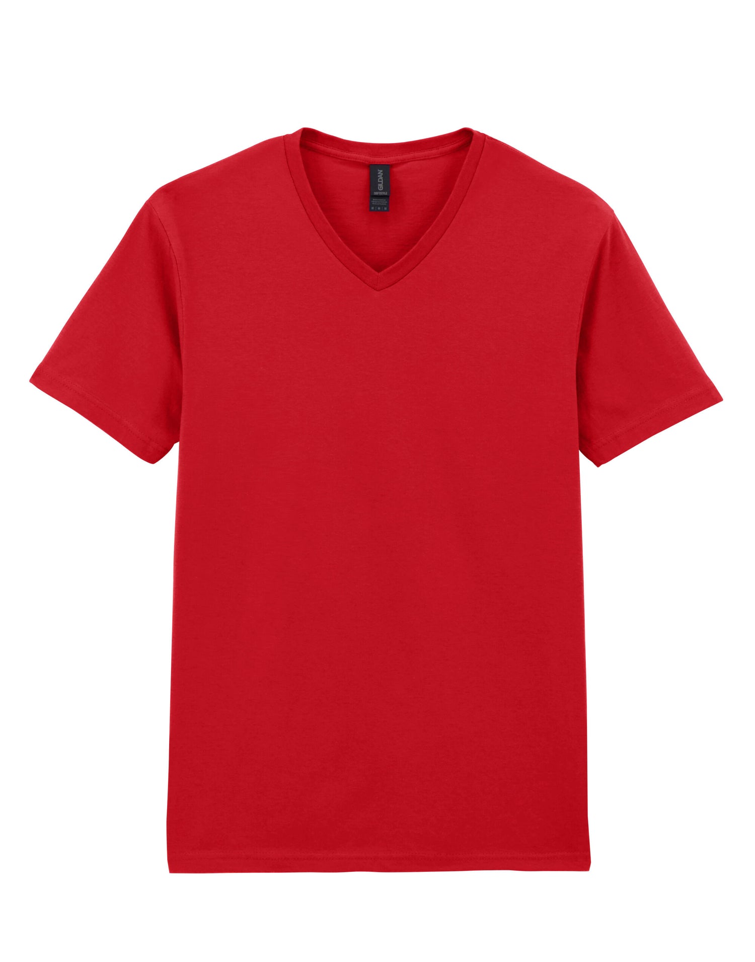 Gildan Softstyle Adult V-Neck T-Shirt 64v00 - Cherry Red - Customisable T-Shirt