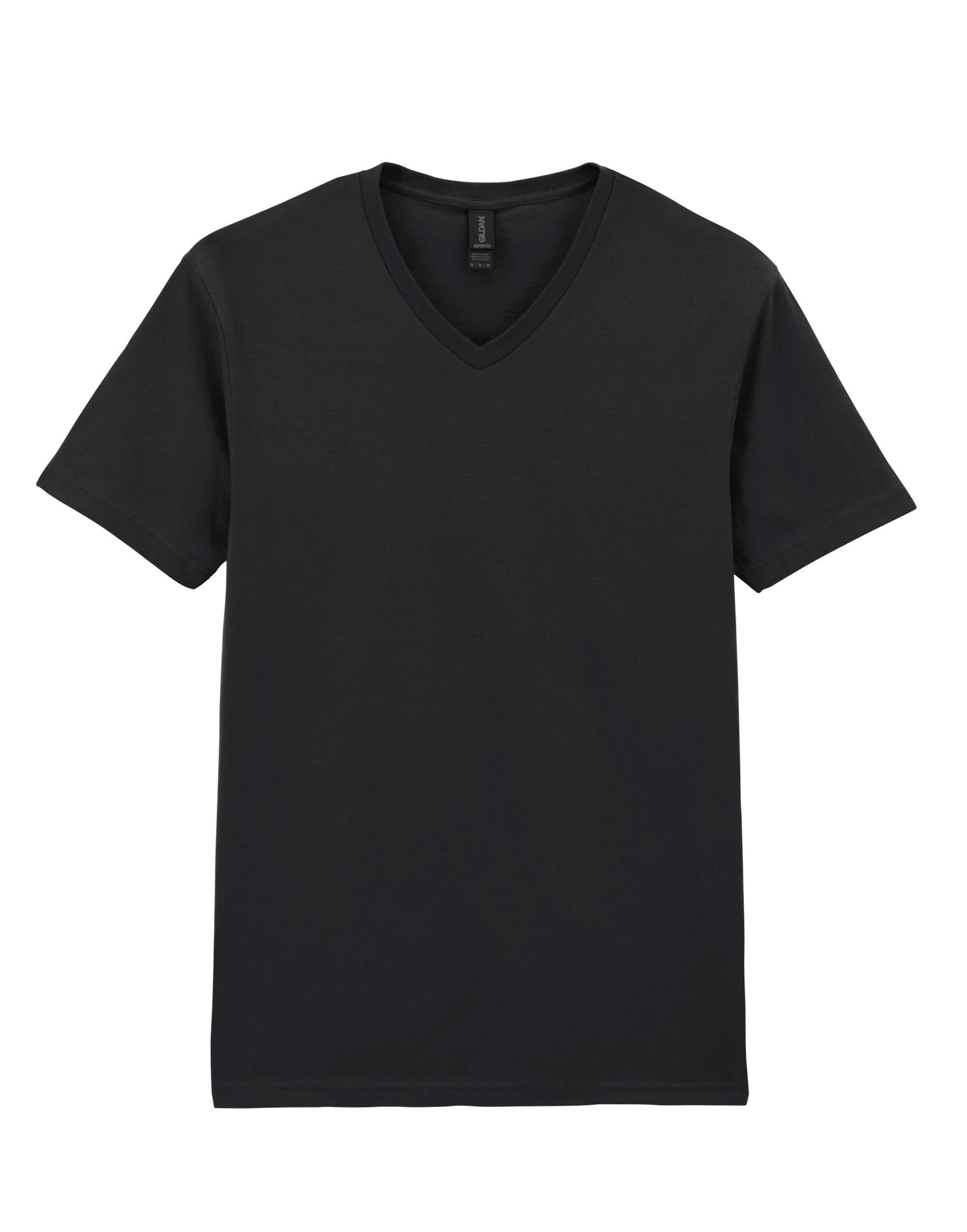 Gildan Softstyle Adult V-Neck T-Shirt 64v00 - Black - Customisable T-Shirt