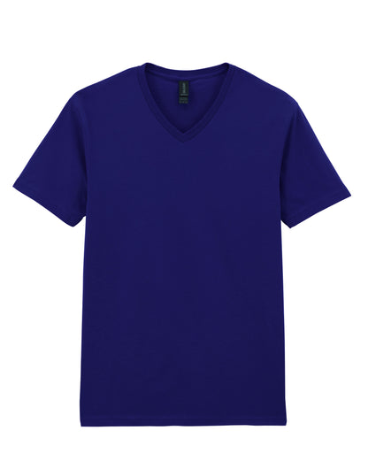 Gildan Softstyle Adult V-Neck T-Shirt 64v00 - Navy Blue - Customisable T-Shirt