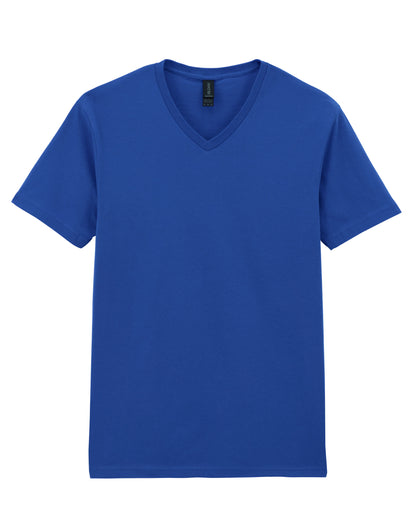 Gildan Softstyle Adult V-Neck T-Shirt 64v00 - Royal - Customisable T-Shirt