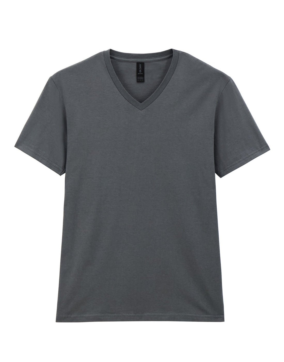 Gildan Softstyle Adult V-Neck T-Shirt 64v00 - Charcoal - Customisable T-Shirt