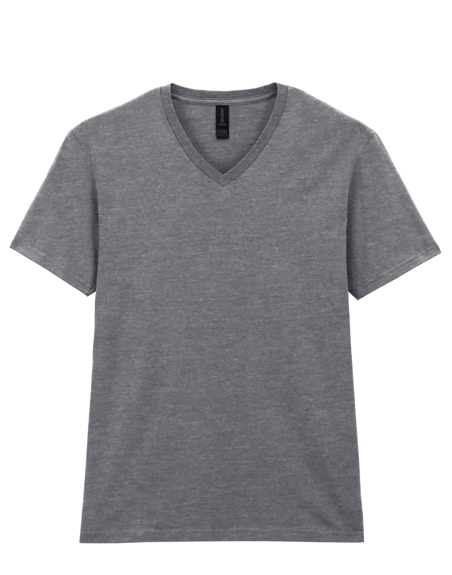 Gildan Softstyle Adult V-Neck T-Shirt 64v00 - Sport Grey (RS) - Customisable T-Shirt