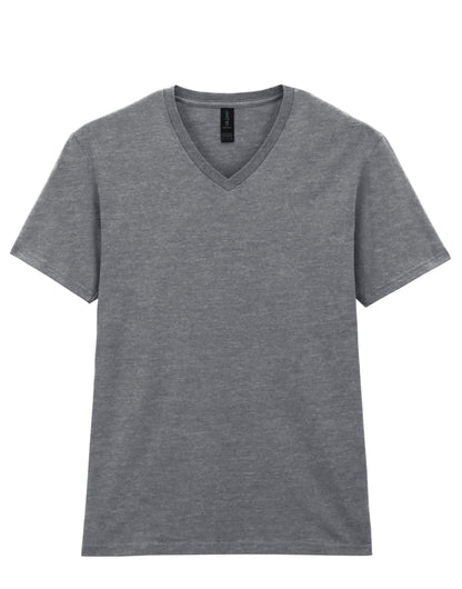Gildan Softstyle Adult V-Neck T-Shirt 64v00 - Sport Grey (RS) - Customisable T-Shirt