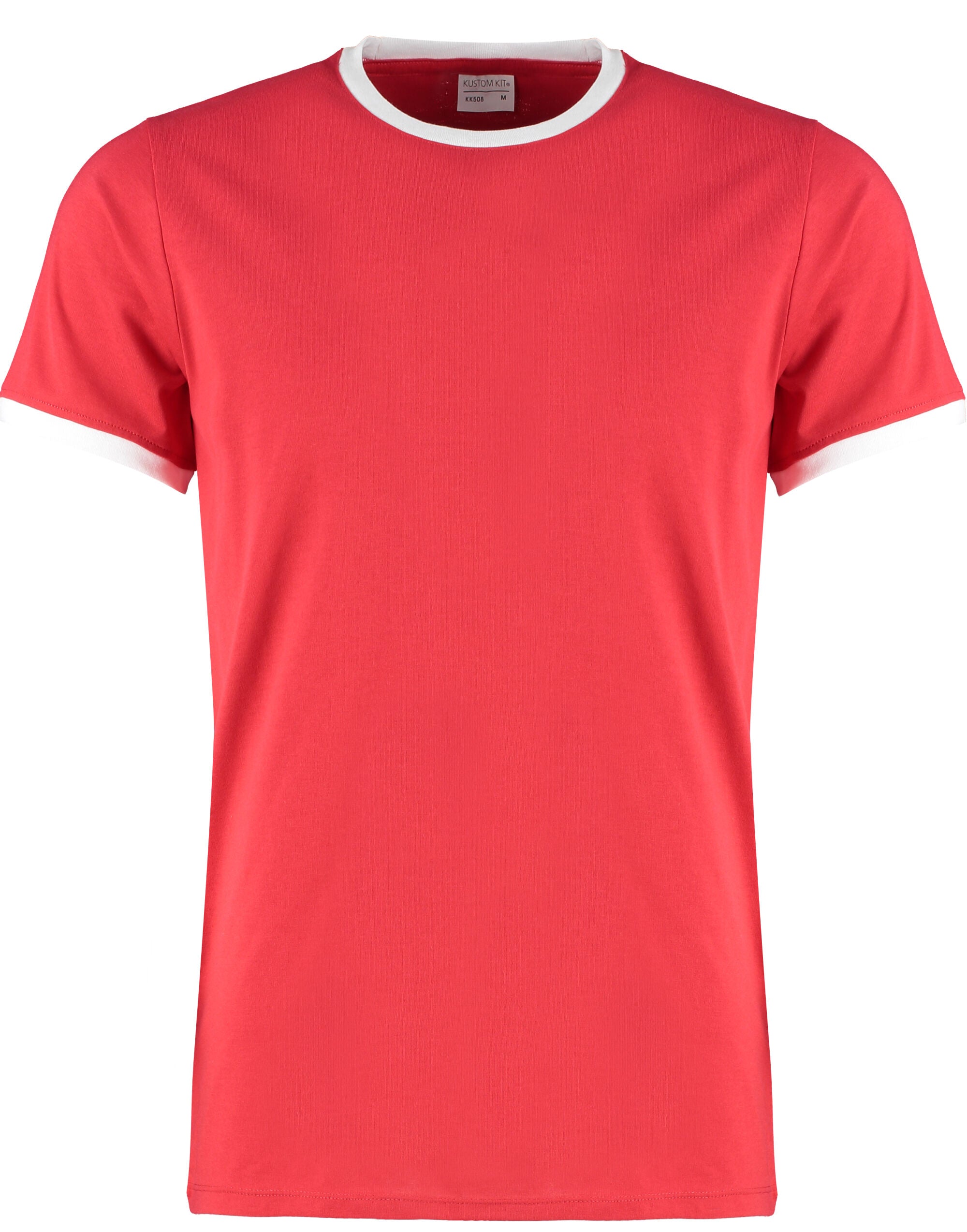 Kustom Kit Mens Fashion Fit Ringer Tee KK508 - - Customisable T-Shirt