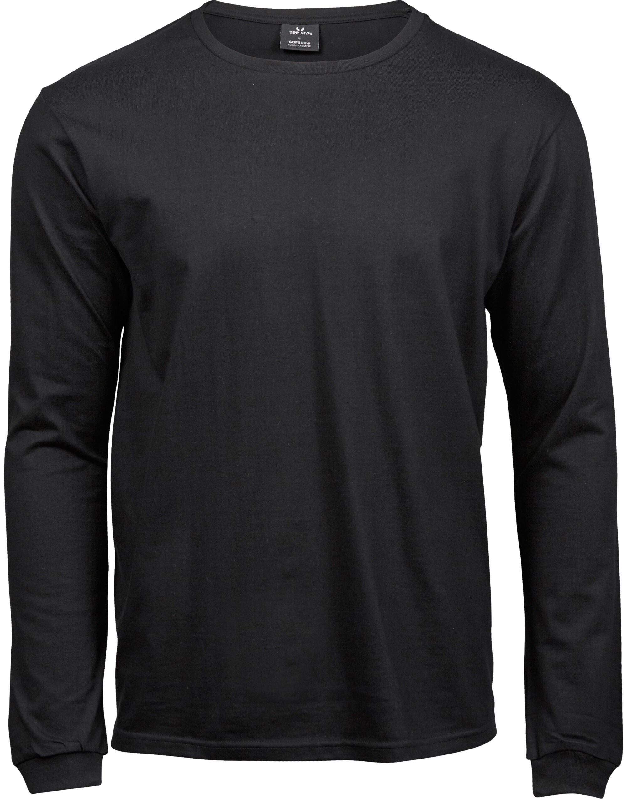 Tee Jays Long Sleeve Fashion Sof Tee TJ8007 - Black - Customisable T-Shirt