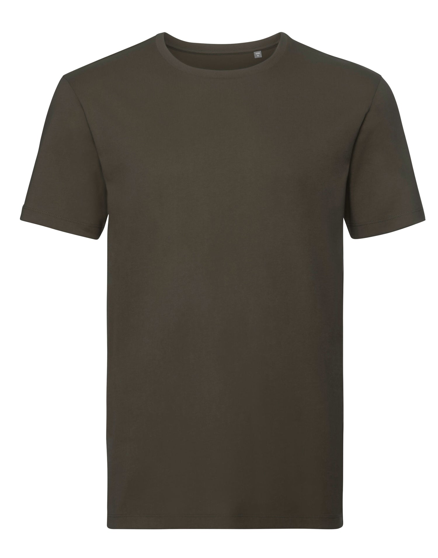 Russell Short Sleeve Collection Russell Short Sleeve Mens Pure Organic T R108M - Dark Olive - Customisable T-Shirt