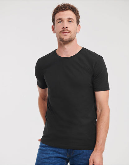 Russell Short Sleeve Collection Russell Short Sleeve Mens Pure Organic T R108M - Black - Customisable T-Shirt