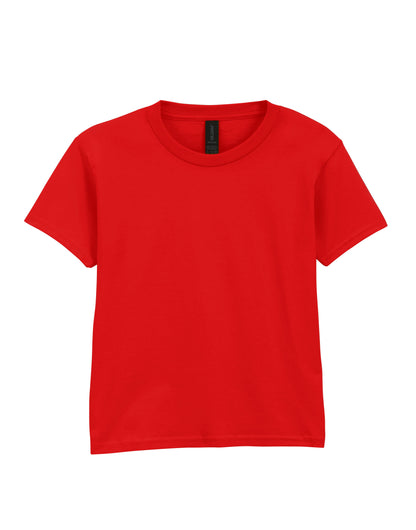 Gildan Softstyle Youth T-Shirt 64000b - Red - Customisable T-Shirt