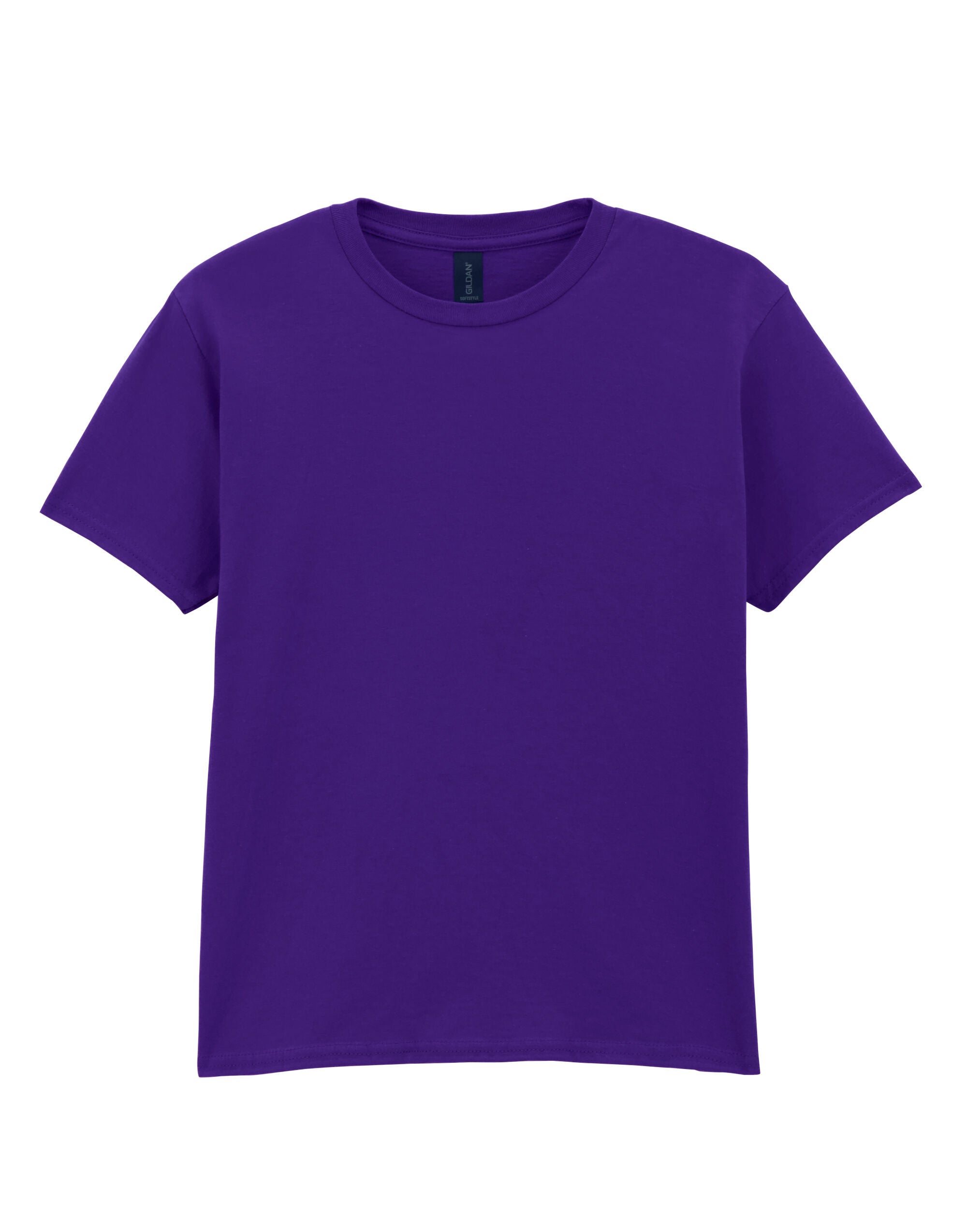 Gildan Softstyle Youth T-Shirt 64000b - Purple - Customisable T-Shirt
