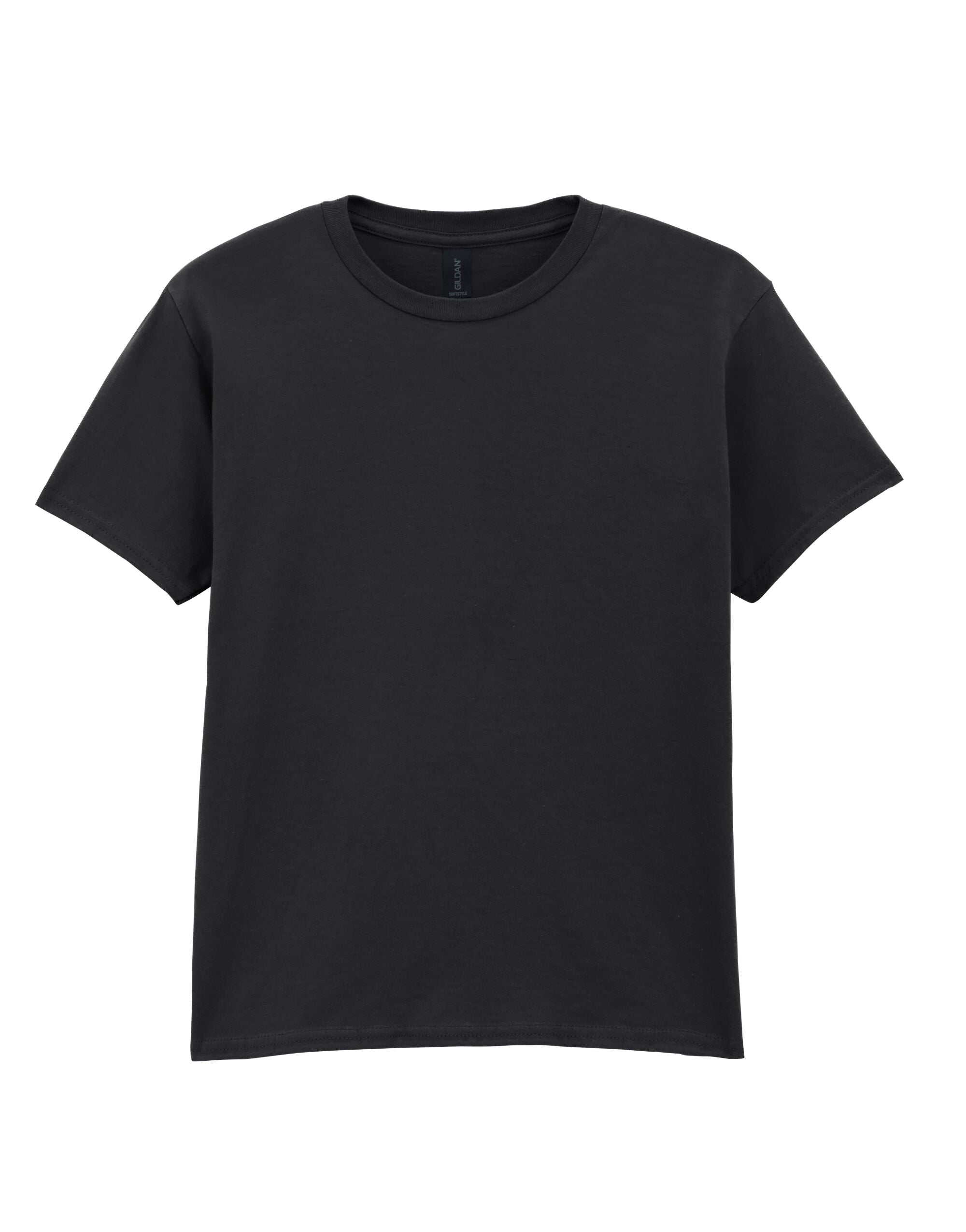 Gildan Softstyle Youth T-Shirt 64000b - Black - Customisable T-Shirt