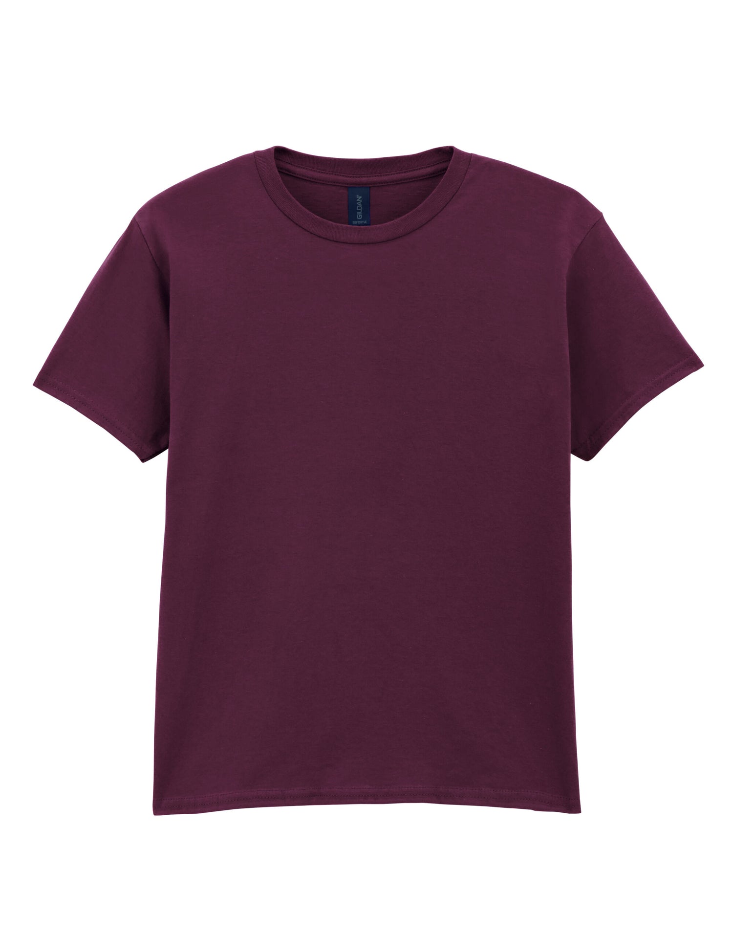 Gildan Softstyle Youth T-Shirt 64000b - Maroon - Customisable T-Shirt