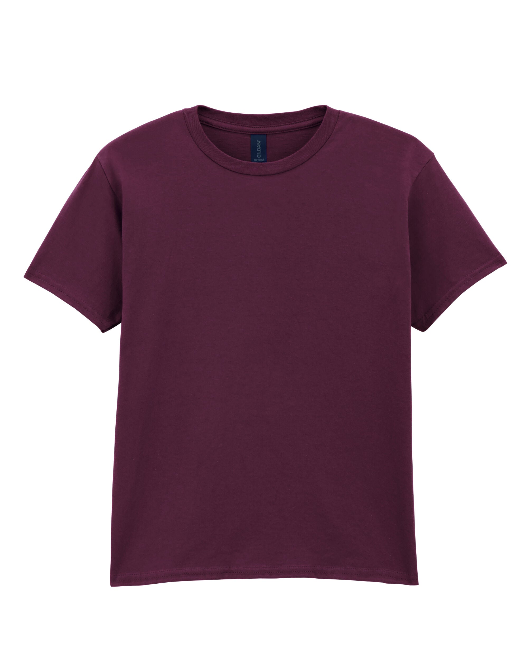 Gildan Softstyle Youth T-Shirt 64000b - Maroon - Customisable T-Shirt