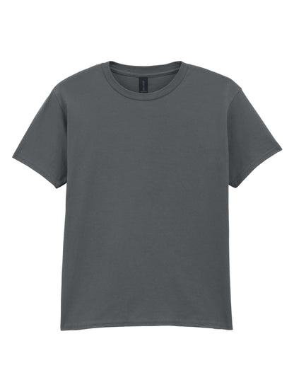Gildan Softstyle Youth T-Shirt 64000b - Charcoal - Customisable T-Shirt