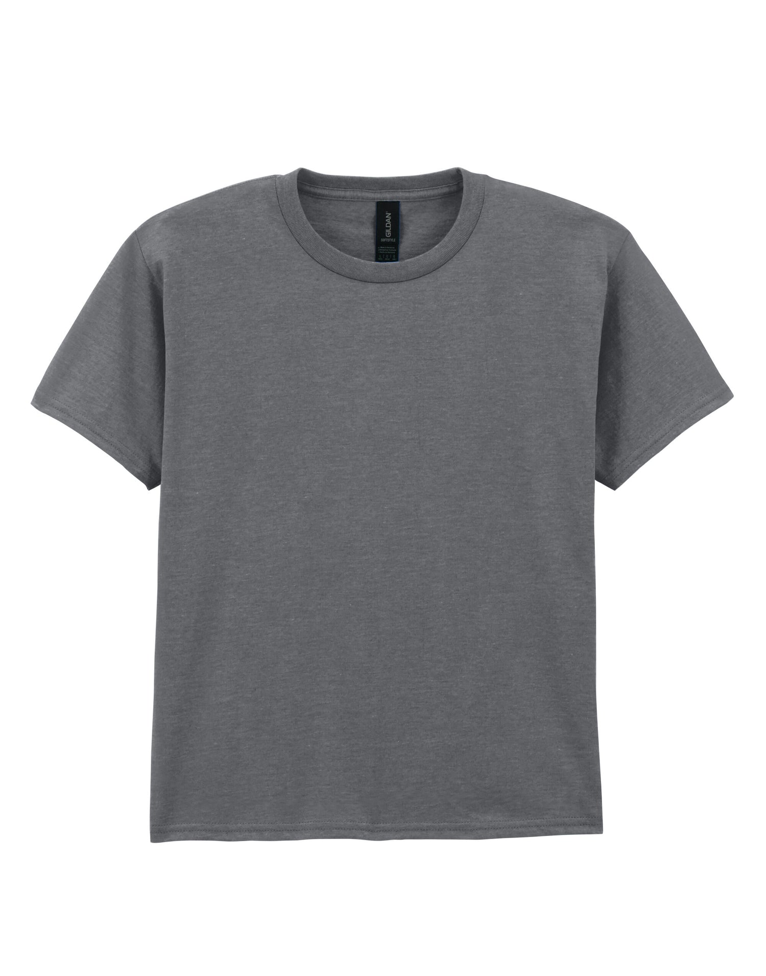 Gildan Softstyle Youth T-Shirt 64000b - Graphite Heather - Customisable T-Shirt