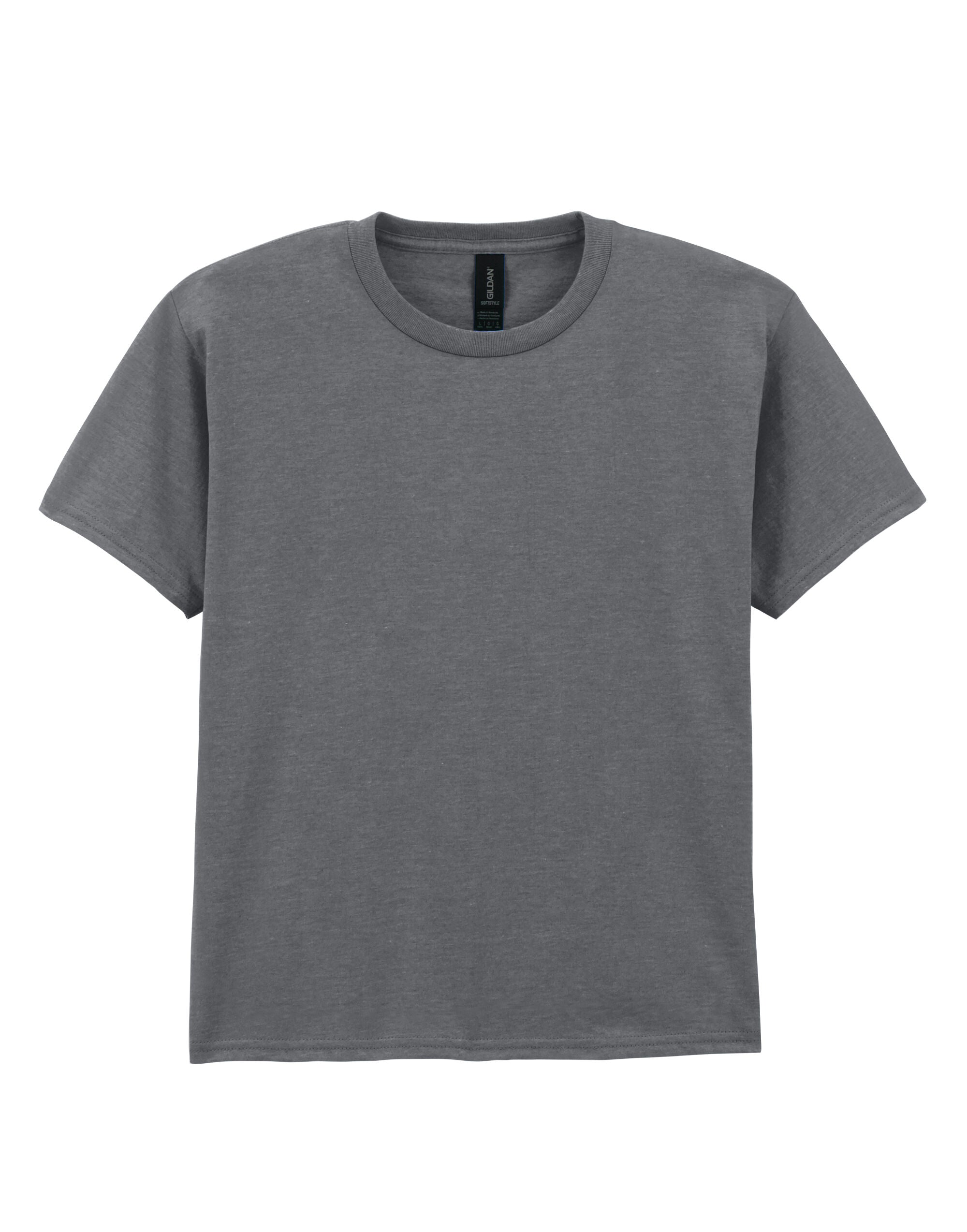Gildan Softstyle Youth T-Shirt 64000b - Graphite Heather - Customisable T-Shirt