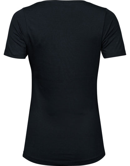 Tee Jays Ladies Stretch Tee TJ450 - Black - Customisable T-Shirt
