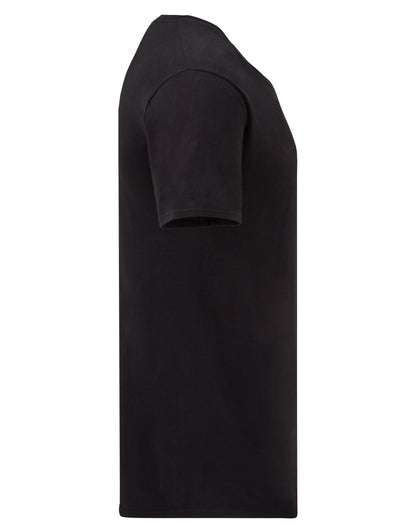 Mens Iconic 150 V Neck T 61442 - Black - Customisable T-Shirt