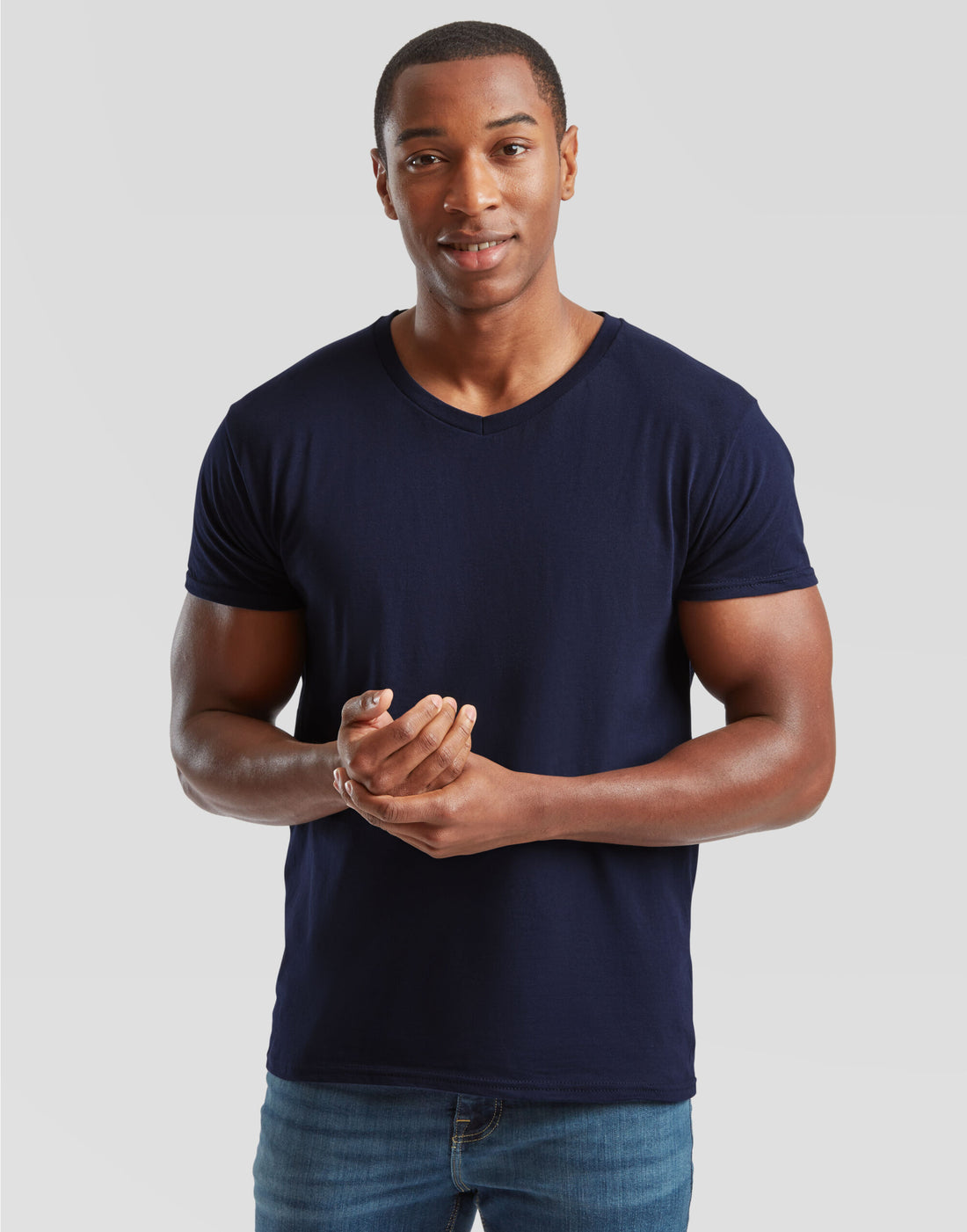 Mens Iconic 150 V Neck T 61442 - - Customisable T-Shirt