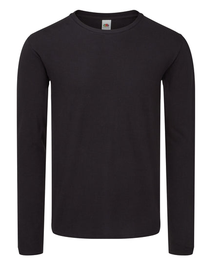 Iconic 150 Long Sleeve T 61446 - Black - Customisable T-Shirt